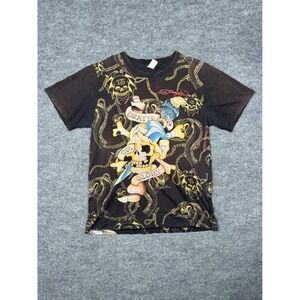 Ed Hardy Snake Skull Graphic T-Shirt XL Christian Audigier Tattoo Y2K Tee